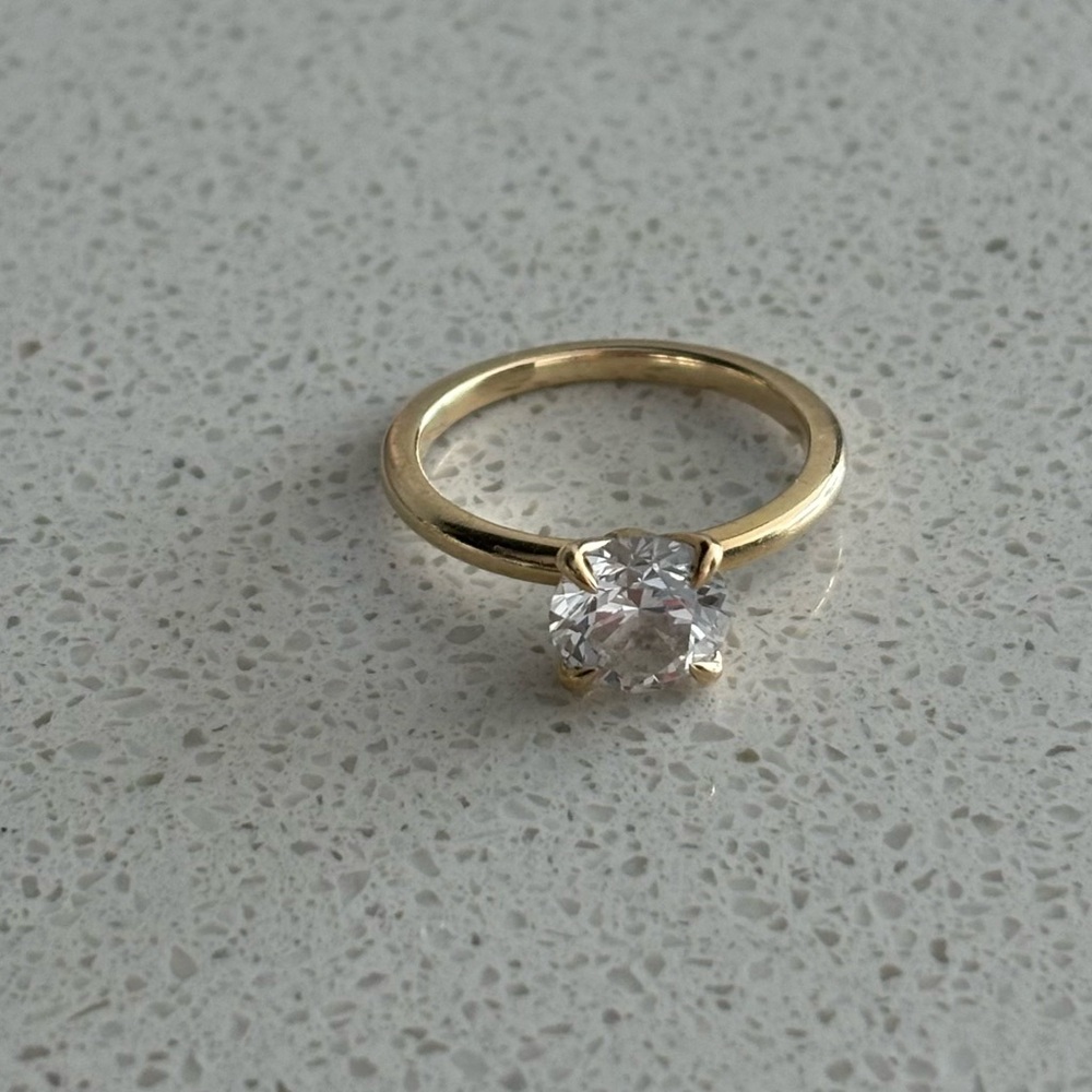Lab Grown 1.6 Carat Solitaire Engagement Ring View 4